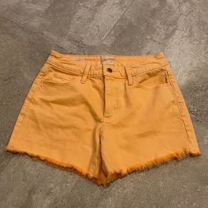 🎉Universal Thread (Target) Orange Cutoff Denim Shorts Women’s size 9 or 25 NWOT